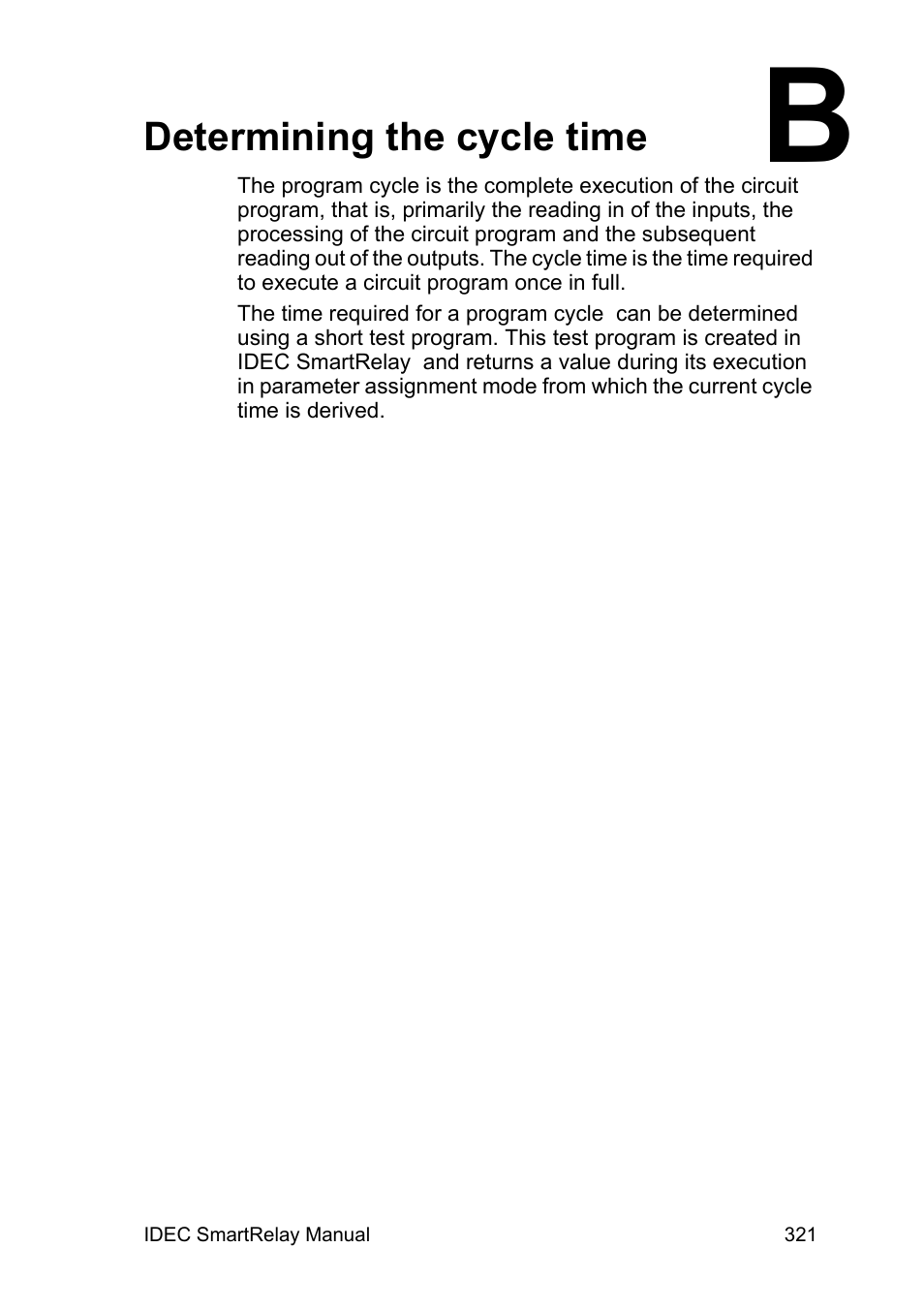 Determining the cycle time | IDEC FL1E SmartRelay User Manual | Page 335 / 356