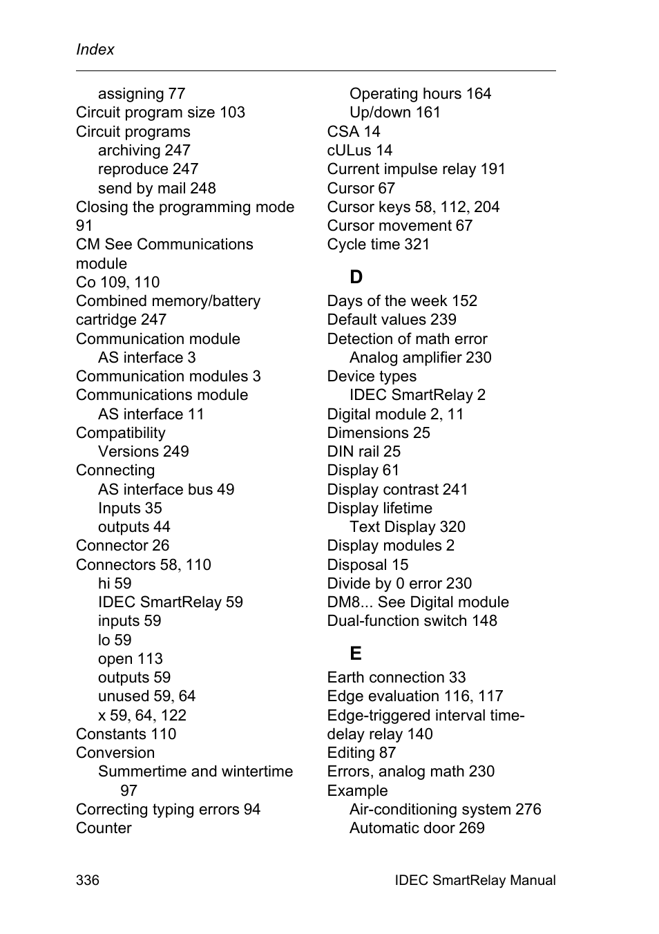 IDEC FL1E SmartRelay User Manual | Page 350 / 356