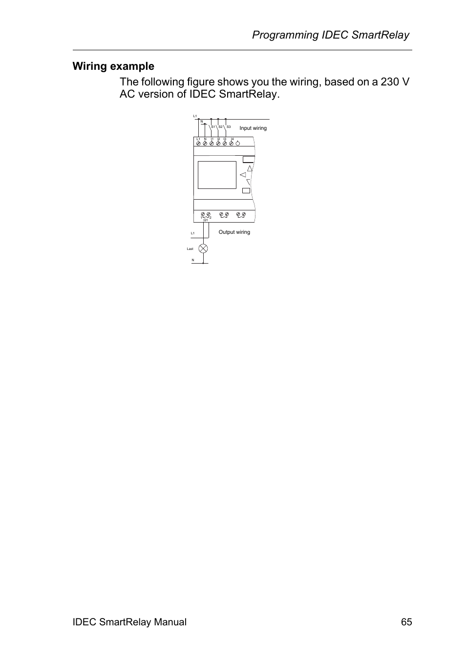 Programming idec smartrelay, Idec smartrelay manual 65 | IDEC FL1E SmartRelay User Manual | Page 79 / 356