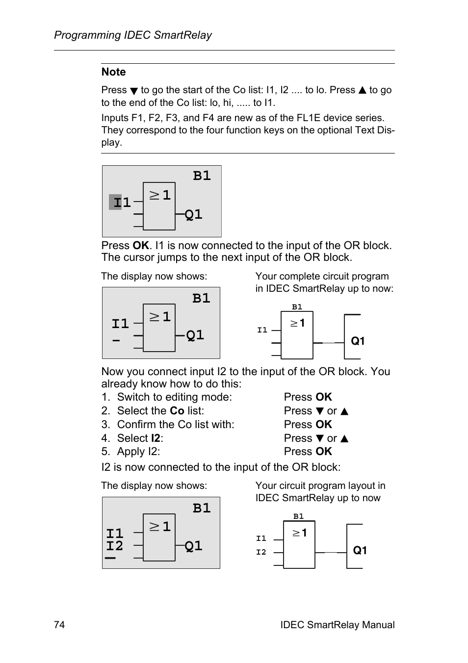 1q1 i1 b1, 1b1 q1 | IDEC FL1E SmartRelay User Manual | Page 88 / 356