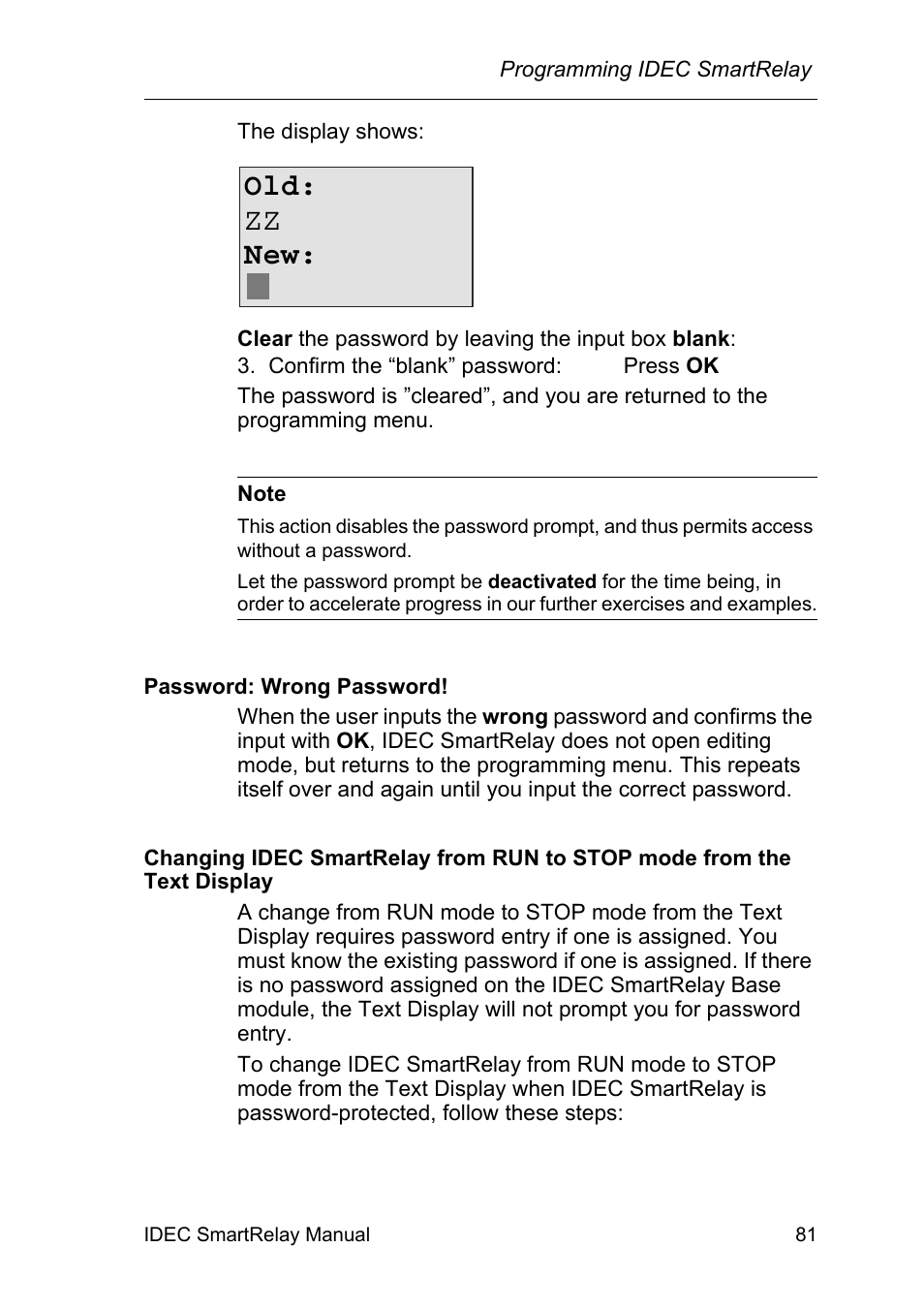 Old: zz new | IDEC FL1E SmartRelay User Manual | Page 95 / 356
