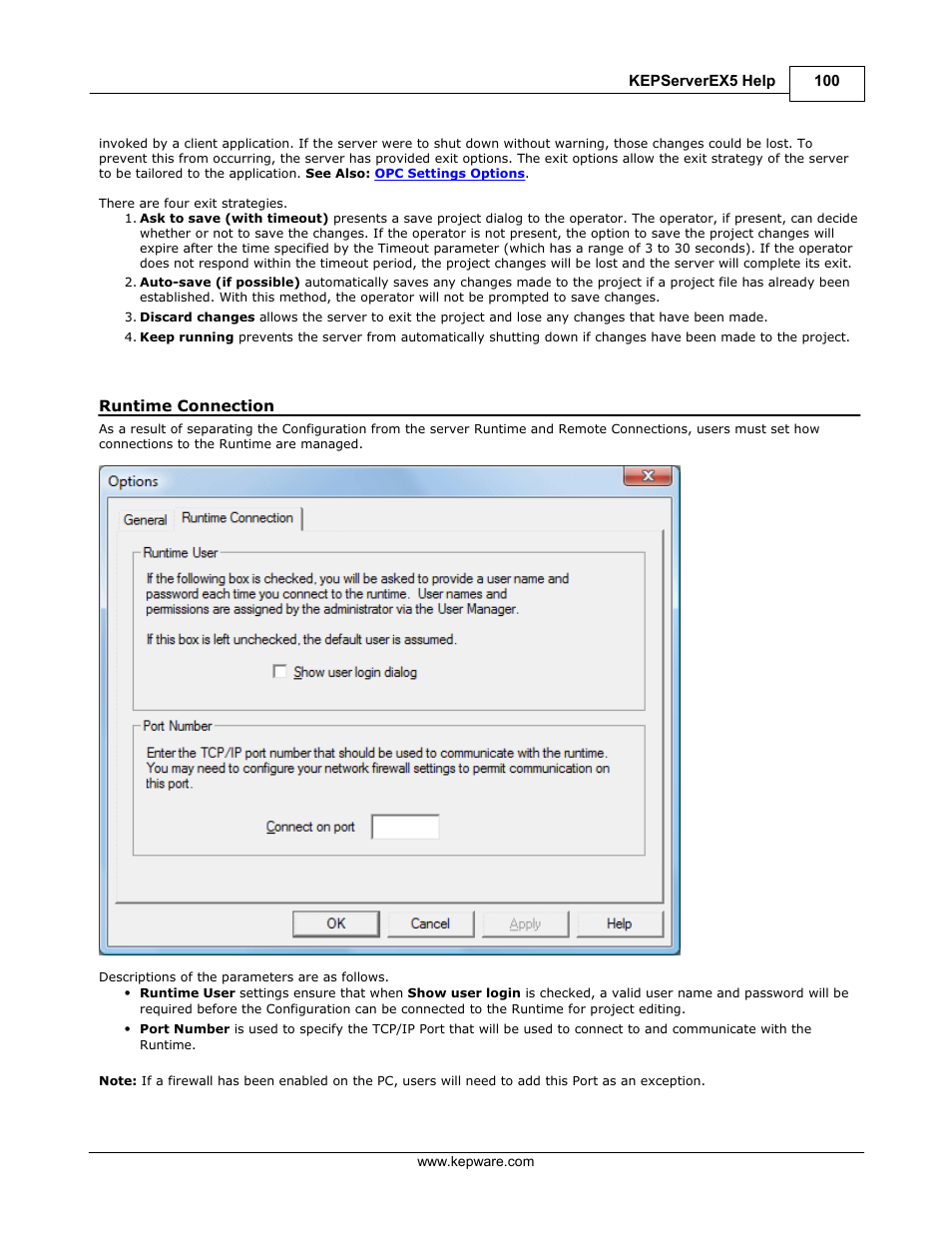 Runtime connection | IDEC WindSRV User Manual | Page 101 / 165