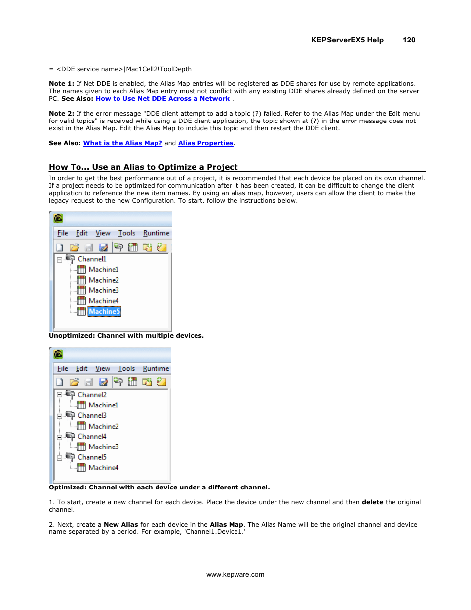 Use an alias to optimize a project | IDEC WindSRV User Manual | Page 121 / 165