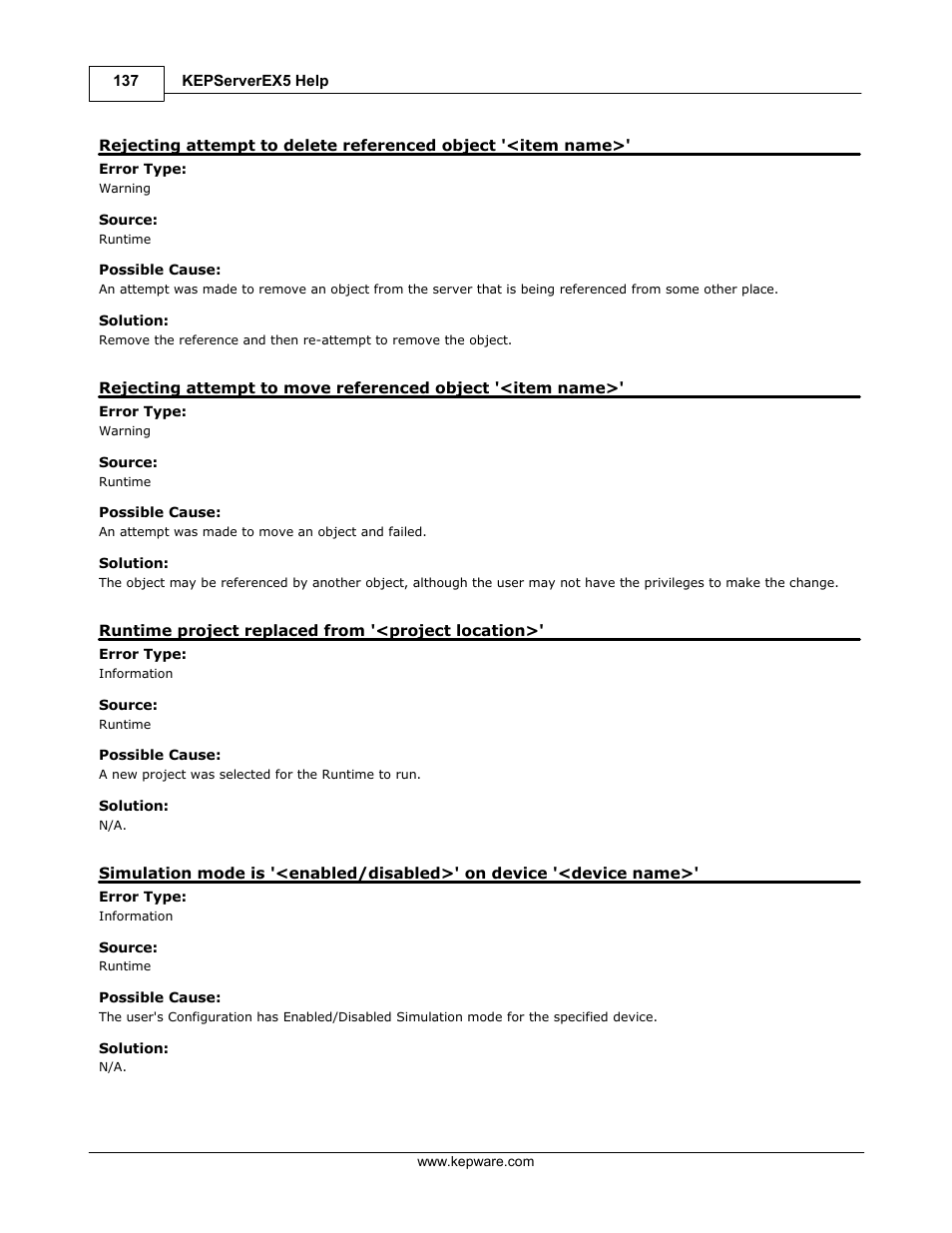 Runtime project replaced from '<project location | IDEC WindSRV User Manual | Page 138 / 165