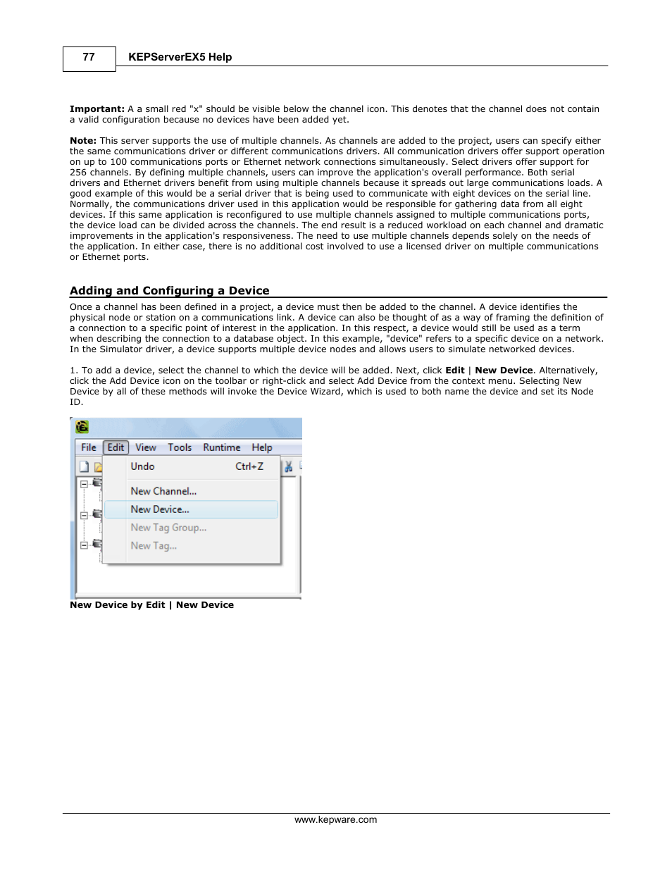 Adding and configuring a device | IDEC WindSRV User Manual | Page 78 / 165