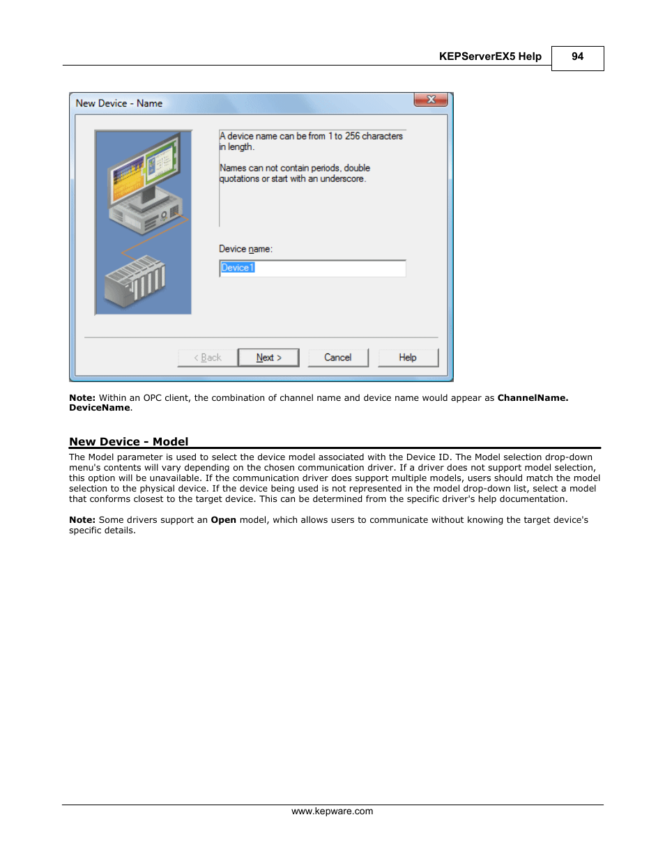 New device - model | IDEC WindSRV User Manual | Page 95 / 165