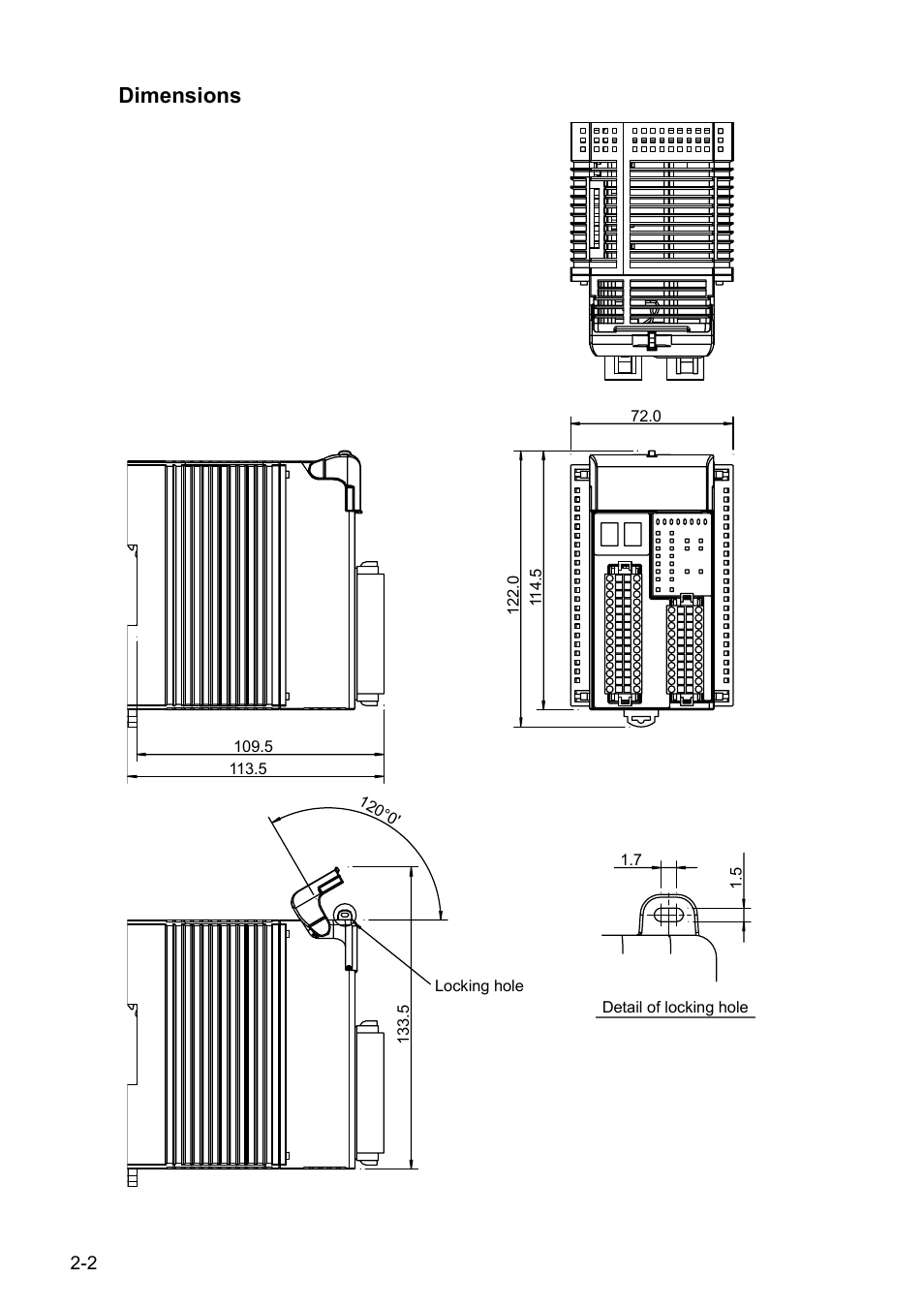 Dimensions | IDEC FS1A Controller User Manual | Page 11 / 154