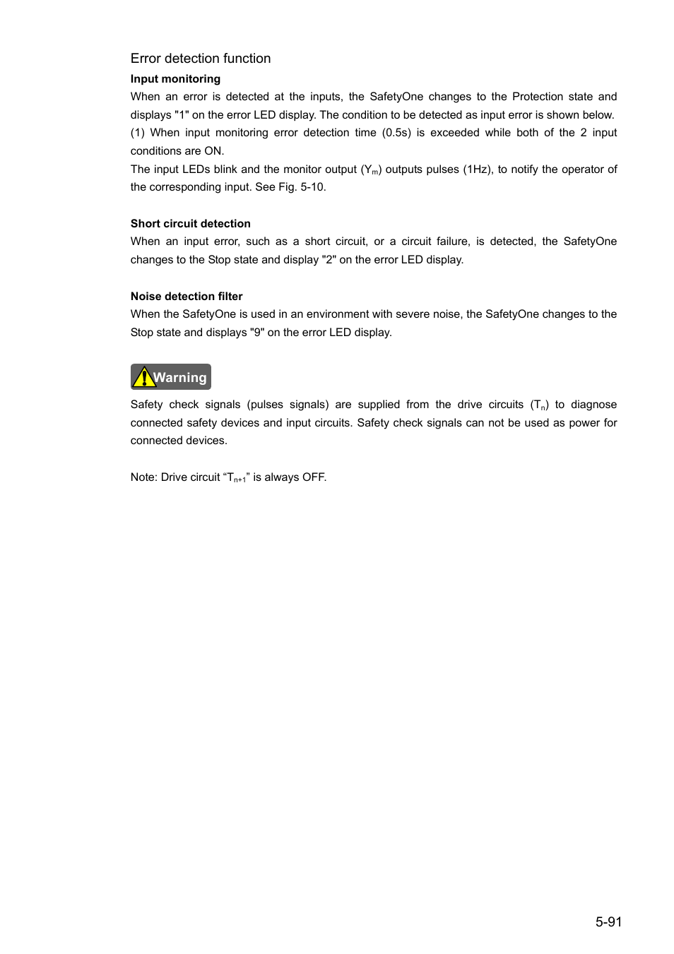 91 error detection function | IDEC FS1A Controller User Manual | Page 132 / 154