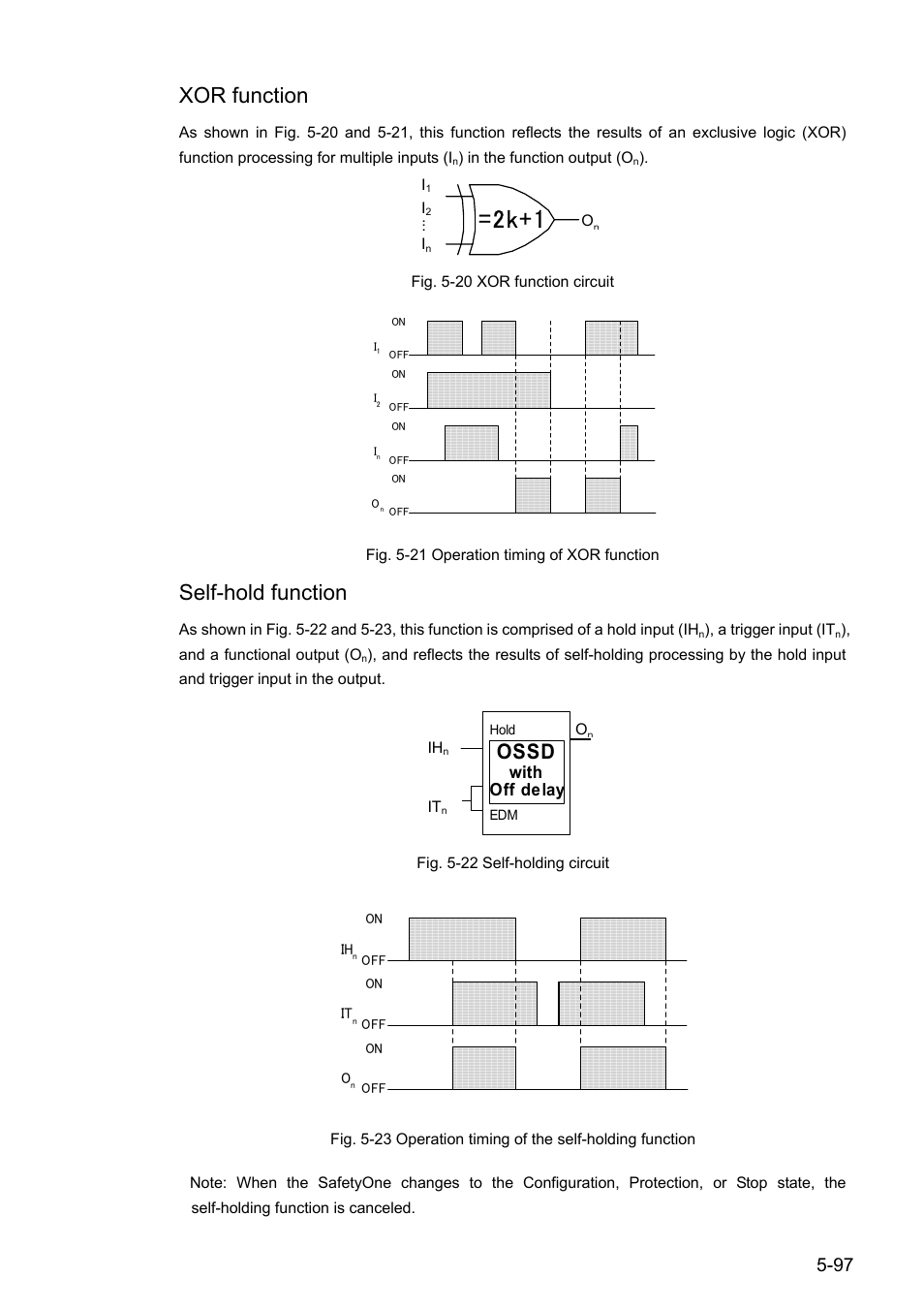2k+1, Xor function, Self-hold function | Ossd | IDEC FS1A Controller User Manual | Page 138 / 154