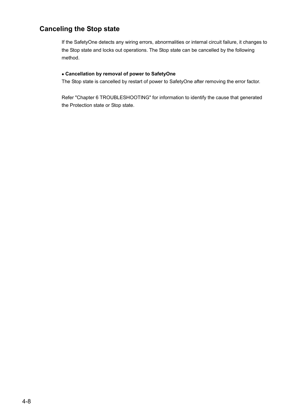 Canceling the stop state | IDEC FS1A Controller User Manual | Page 41 / 154