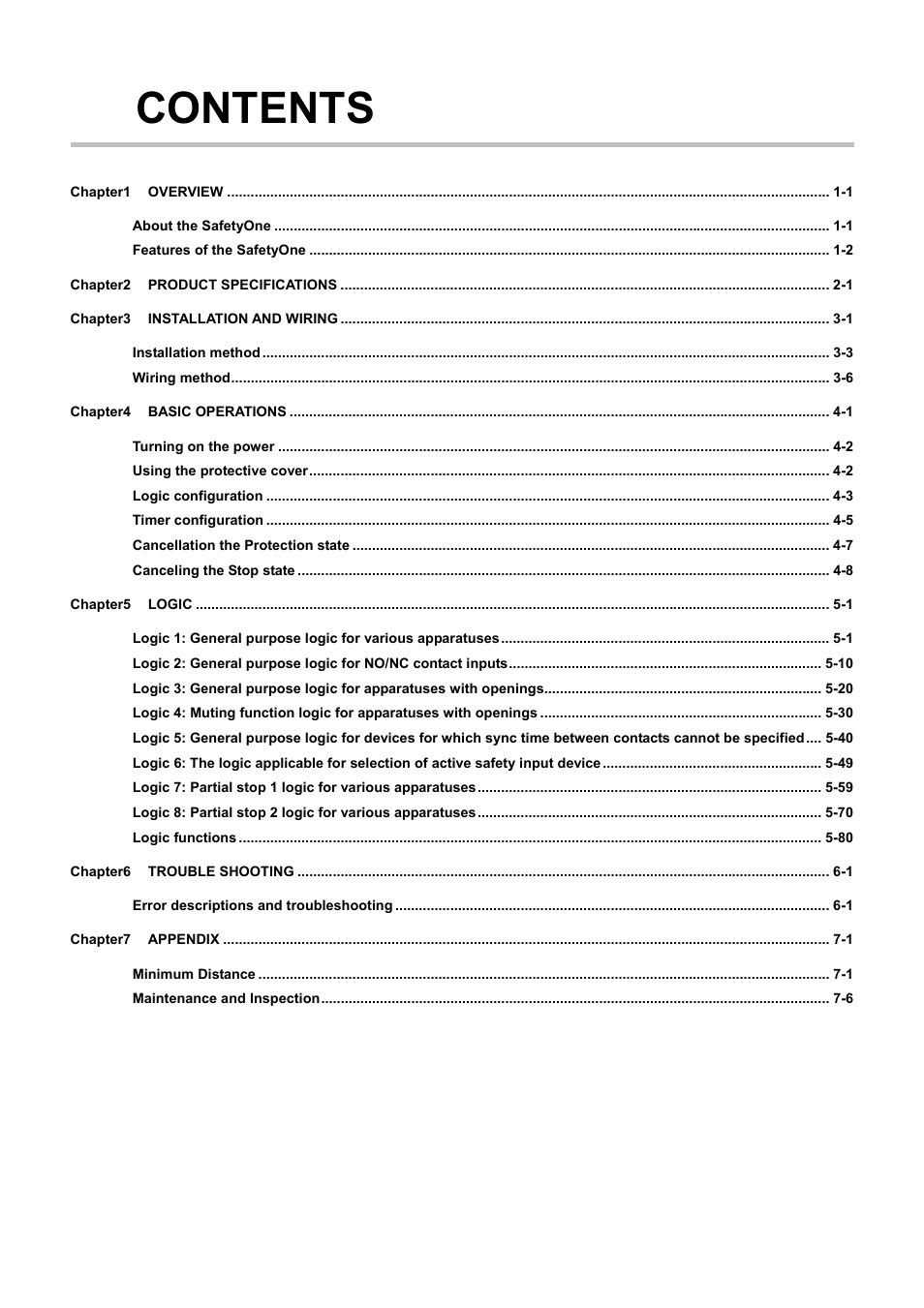 IDEC FS1A Controller User Manual | Page 7 / 154