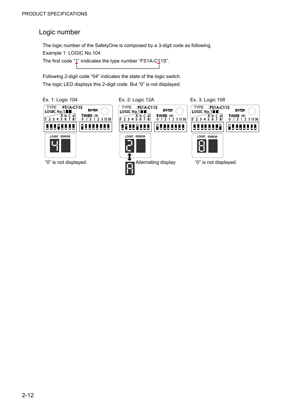 Logic number | IDEC FS1A Controller User Manual | Page 24 / 400