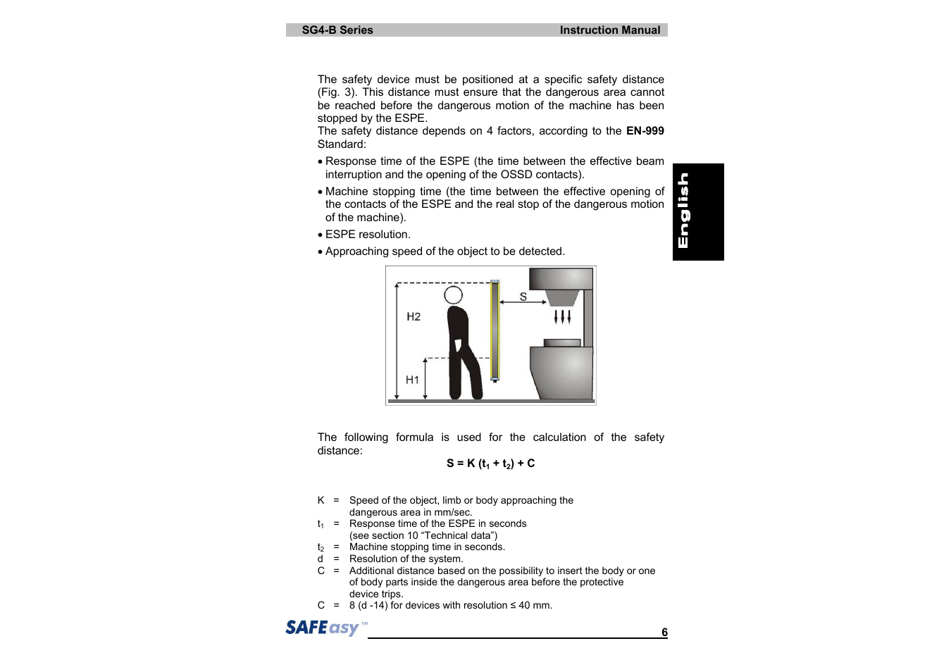 IDEC SG4 Type 4 Finger & Hand User Manual | Page 10 / 66