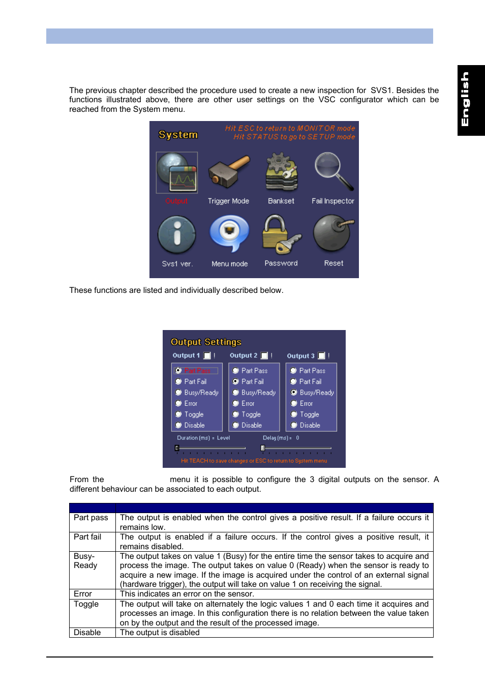 Vsc configurator: advanced functions, Output | IDEC DATAVS1 Series User Manual | Page 32 / 83