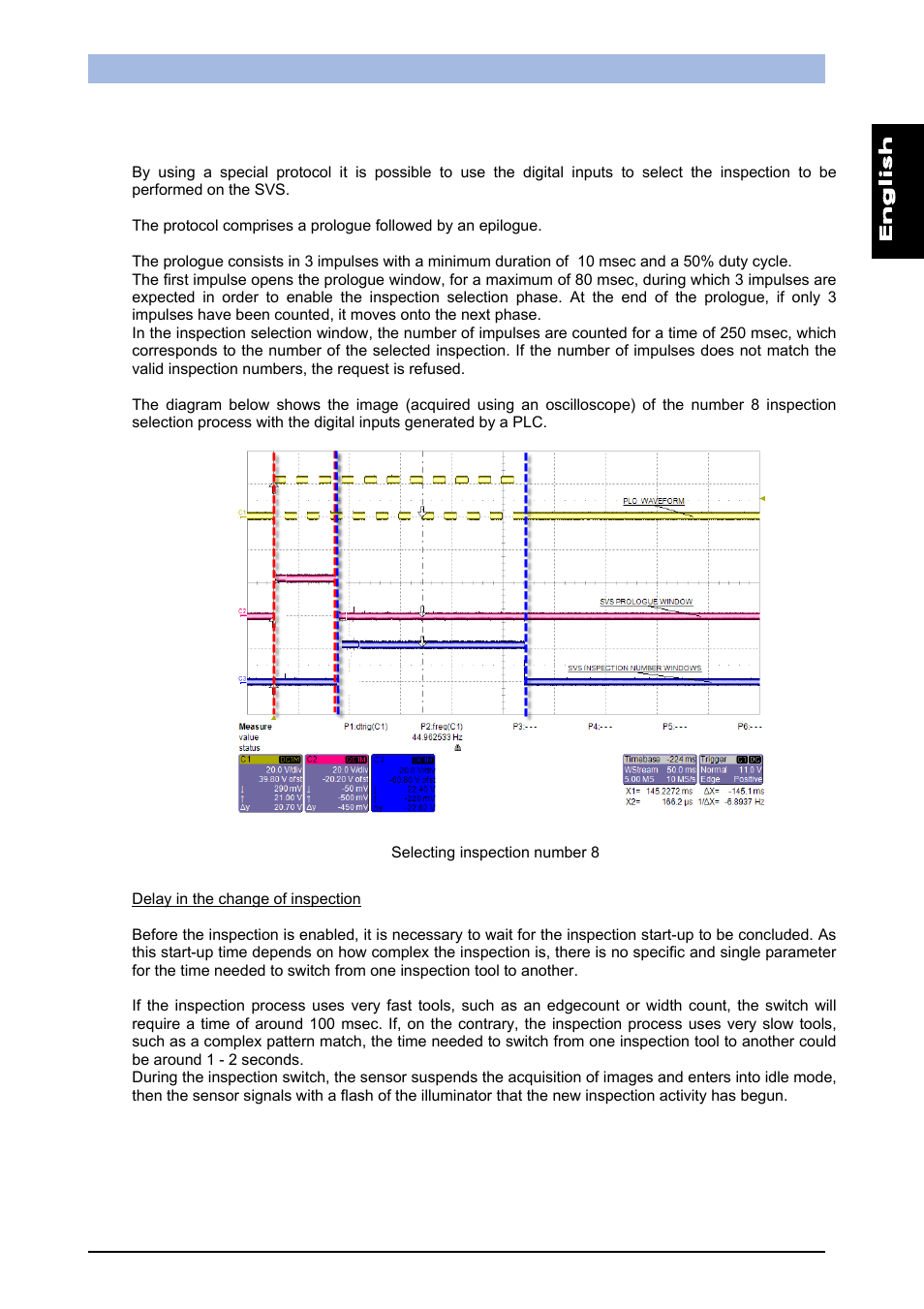 Selecting an inspection using the digital inputs | IDEC DATAVS1 Series User Manual | Page 70 / 83