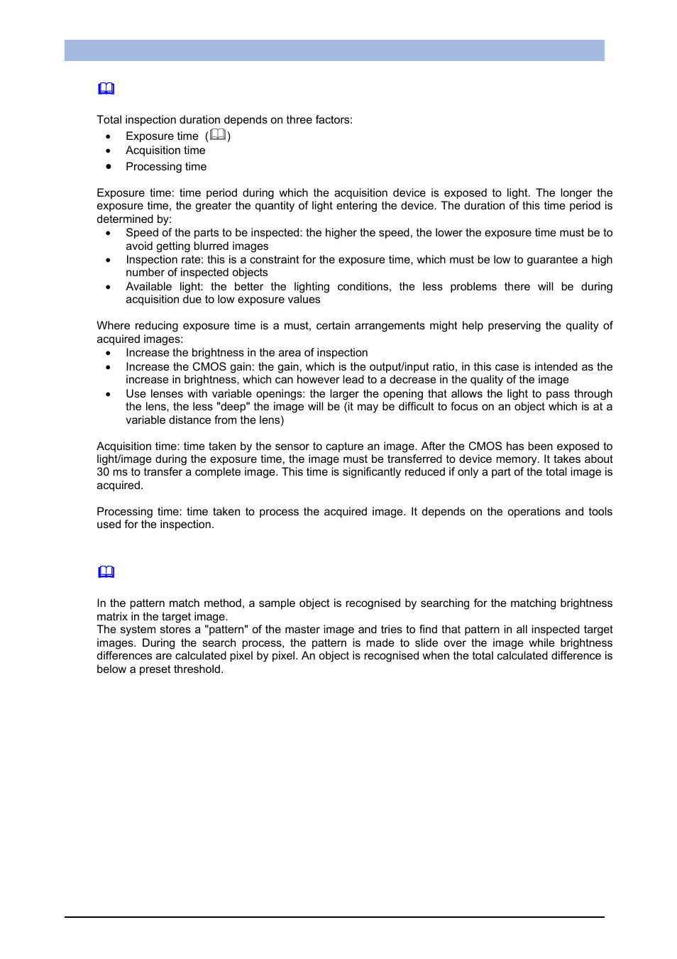  inspection times, pattern match, Inspection times | Pattern match | IDEC DATAVS1 Series User Manual | Page 81 / 83