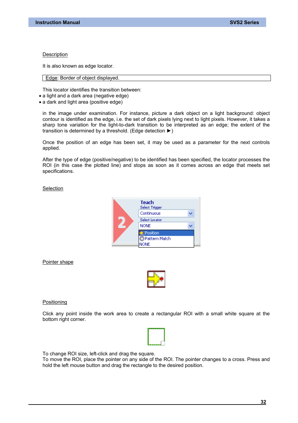 Position locator | IDEC DATAVS2 Series User Manual | Page 37 / 83