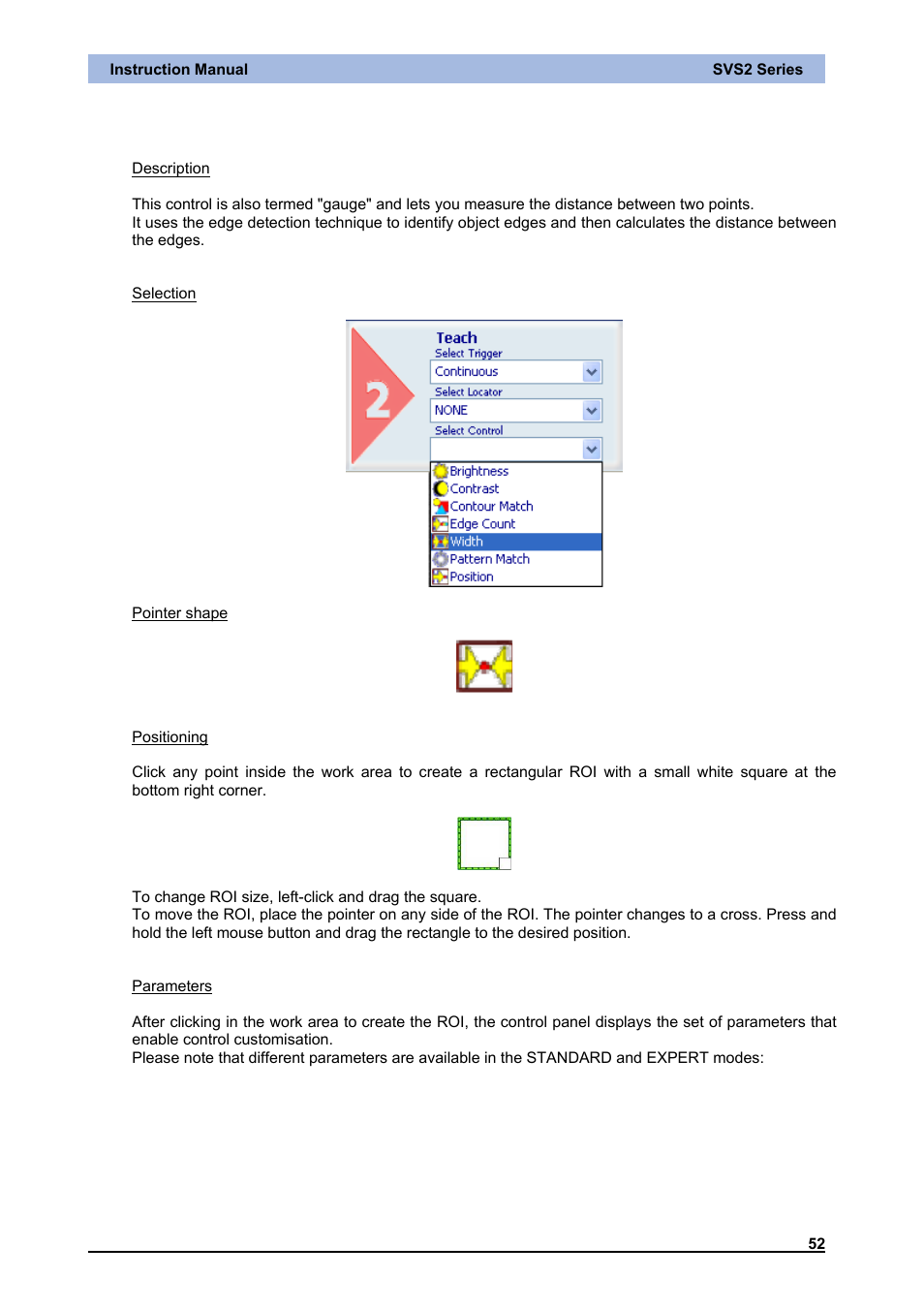 Width | IDEC DATAVS2 Series User Manual | Page 57 / 83