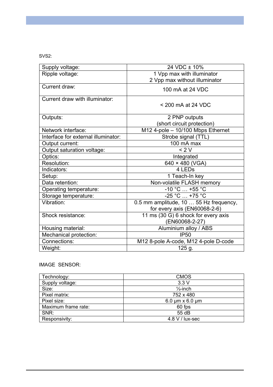 Specifications | IDEC DATAVS2 Series User Manual | Page 71 / 83