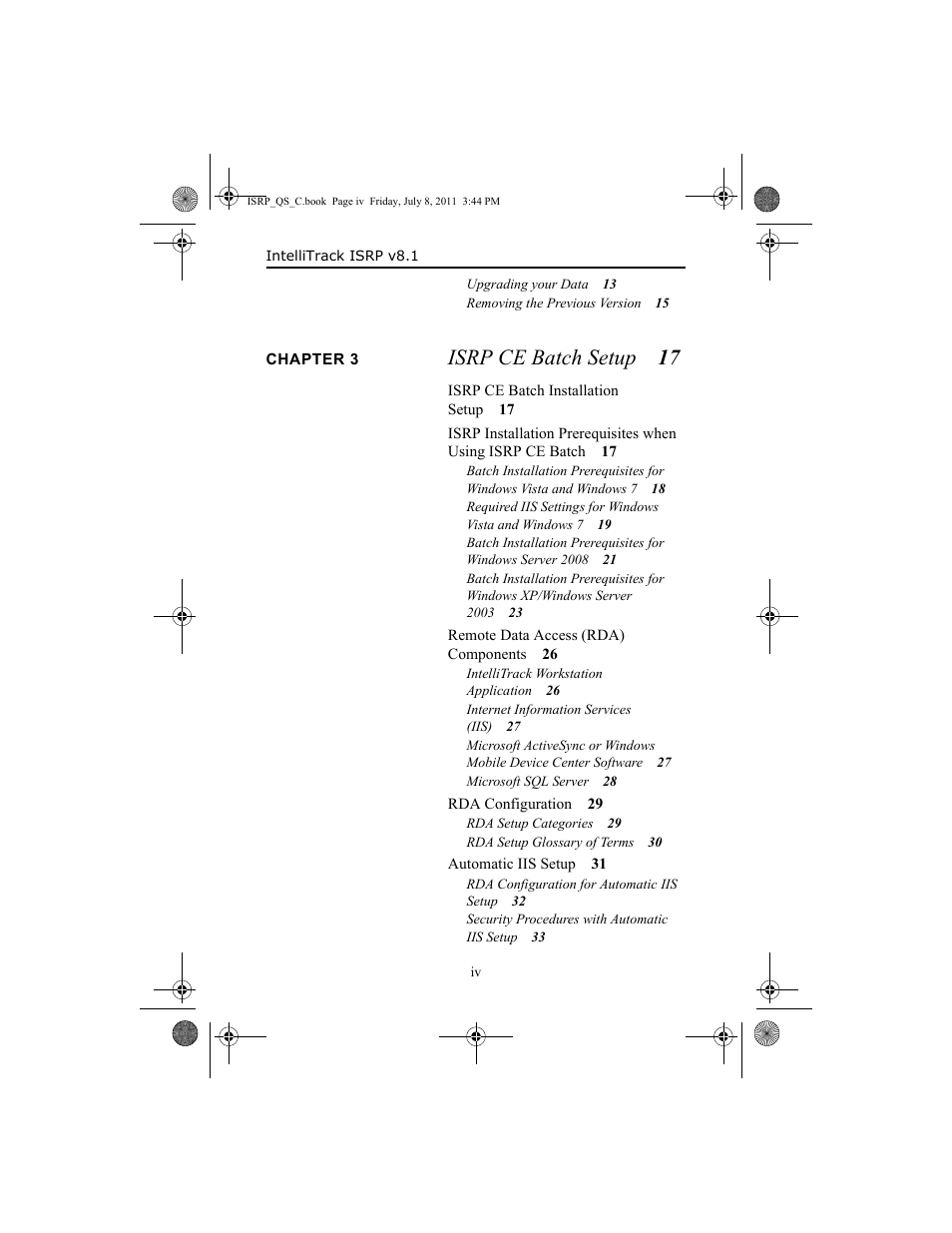 Isrp ce batch setup 17 | IntelliTrack Inventory Shipping Receiving Picking (ISRP) User Manual | Page 4 / 92