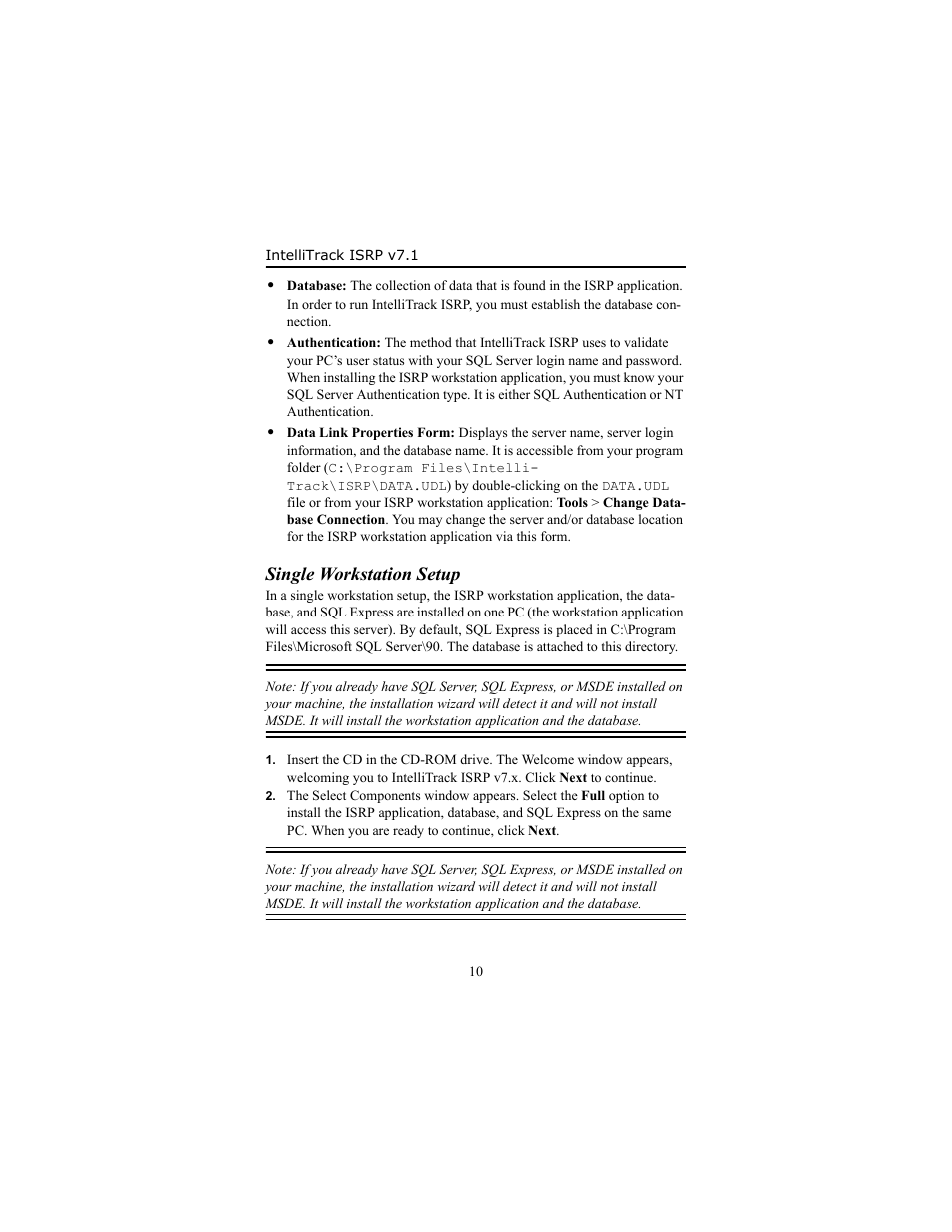 Single workstation setup | IntelliTrack Inventory Shipping Receiving Picking (ISRP) User Manual | Page 16 / 58