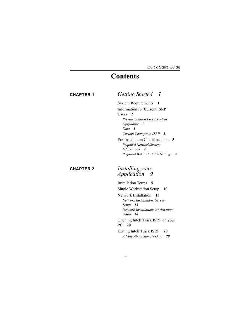 IntelliTrack Inventory Shipping Receiving Picking (ISRP) User Manual | Page 3 / 58