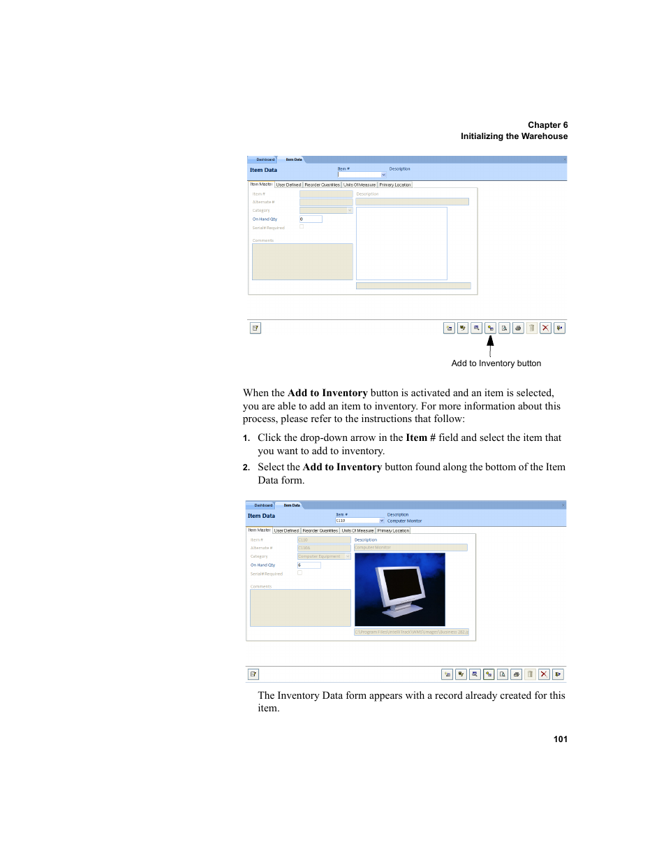 IntelliTrack Inventory Shipping Receiving Picking (ISRP) User Manual | Page 129 / 398