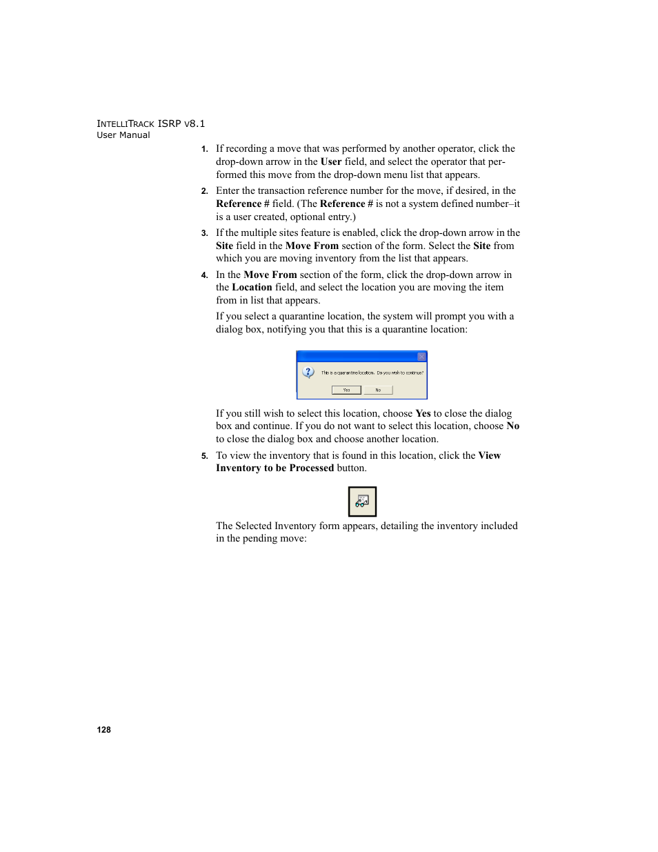 IntelliTrack Inventory Shipping Receiving Picking (ISRP) User Manual | Page 156 / 398
