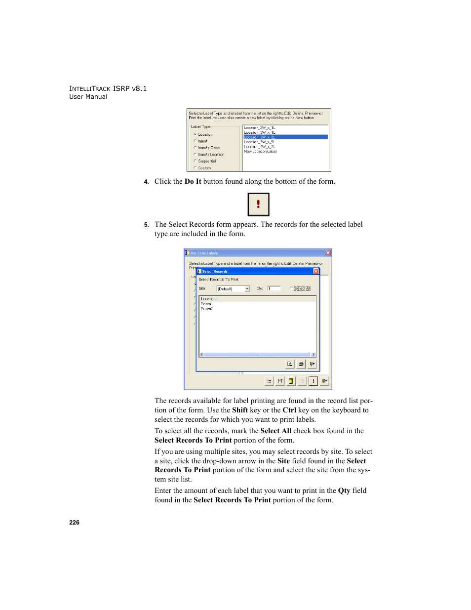 IntelliTrack Inventory Shipping Receiving Picking (ISRP) User Manual | Page 254 / 398