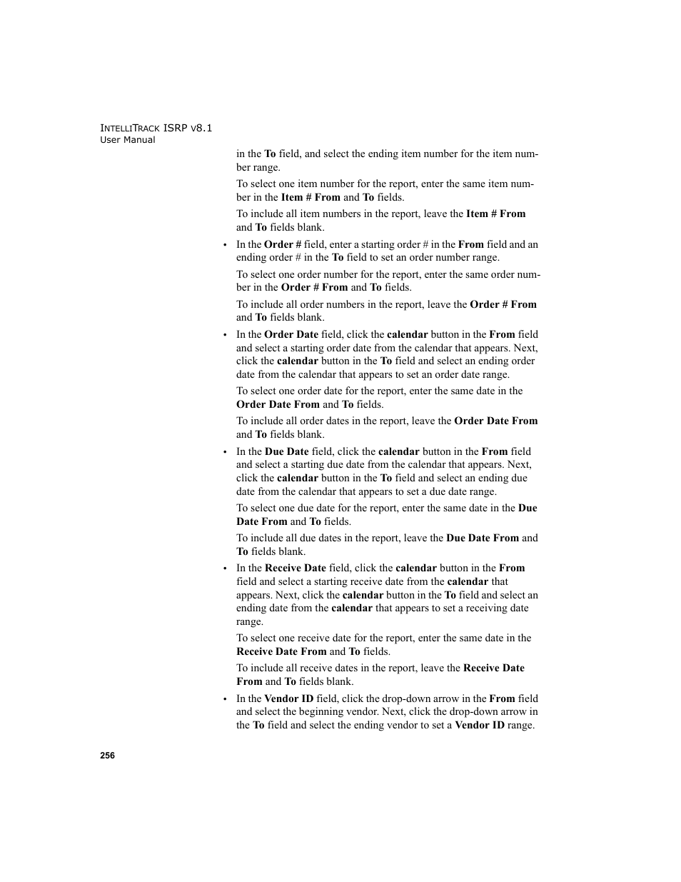 IntelliTrack Inventory Shipping Receiving Picking (ISRP) User Manual | Page 284 / 398