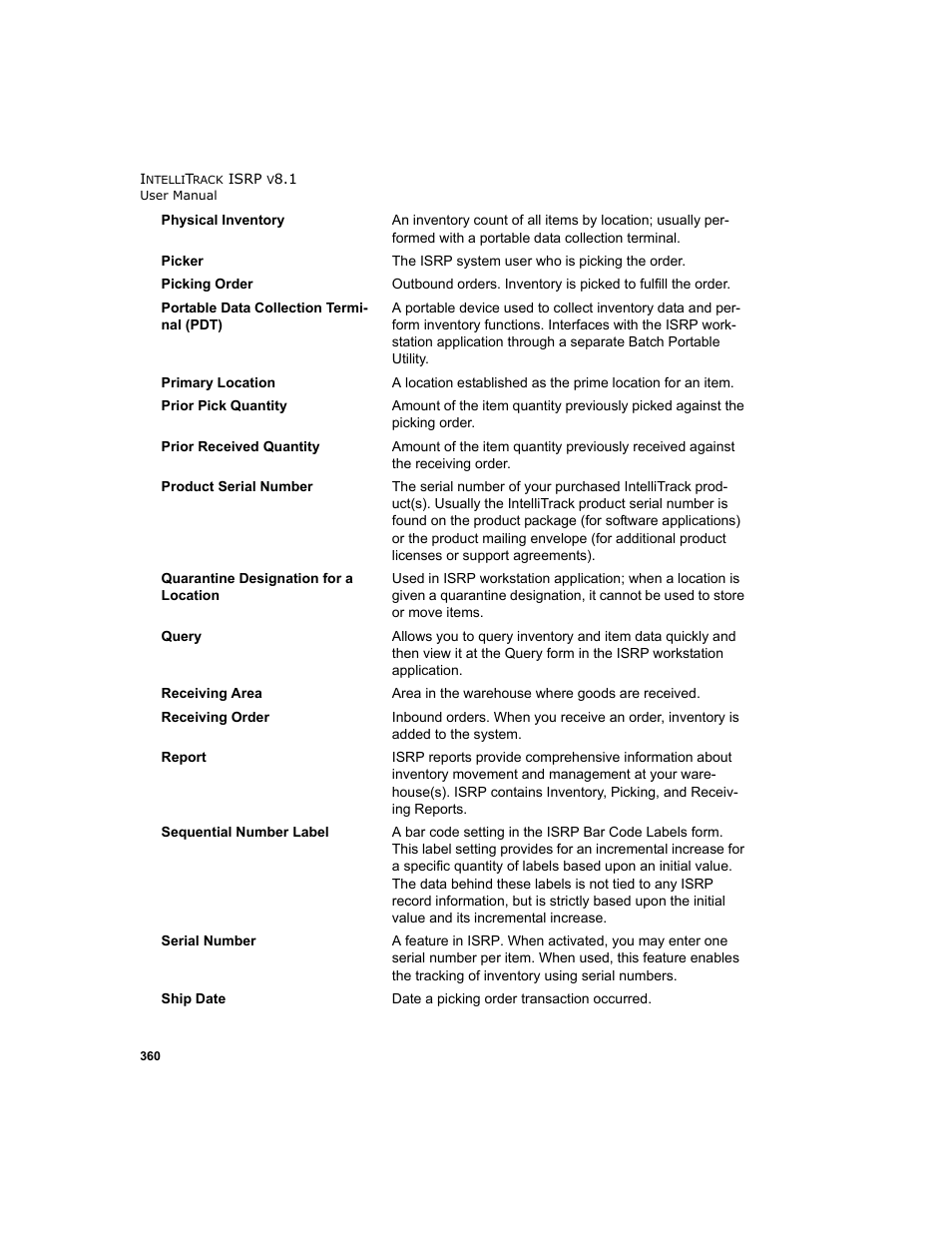 IntelliTrack Inventory Shipping Receiving Picking (ISRP) User Manual | Page 388 / 398