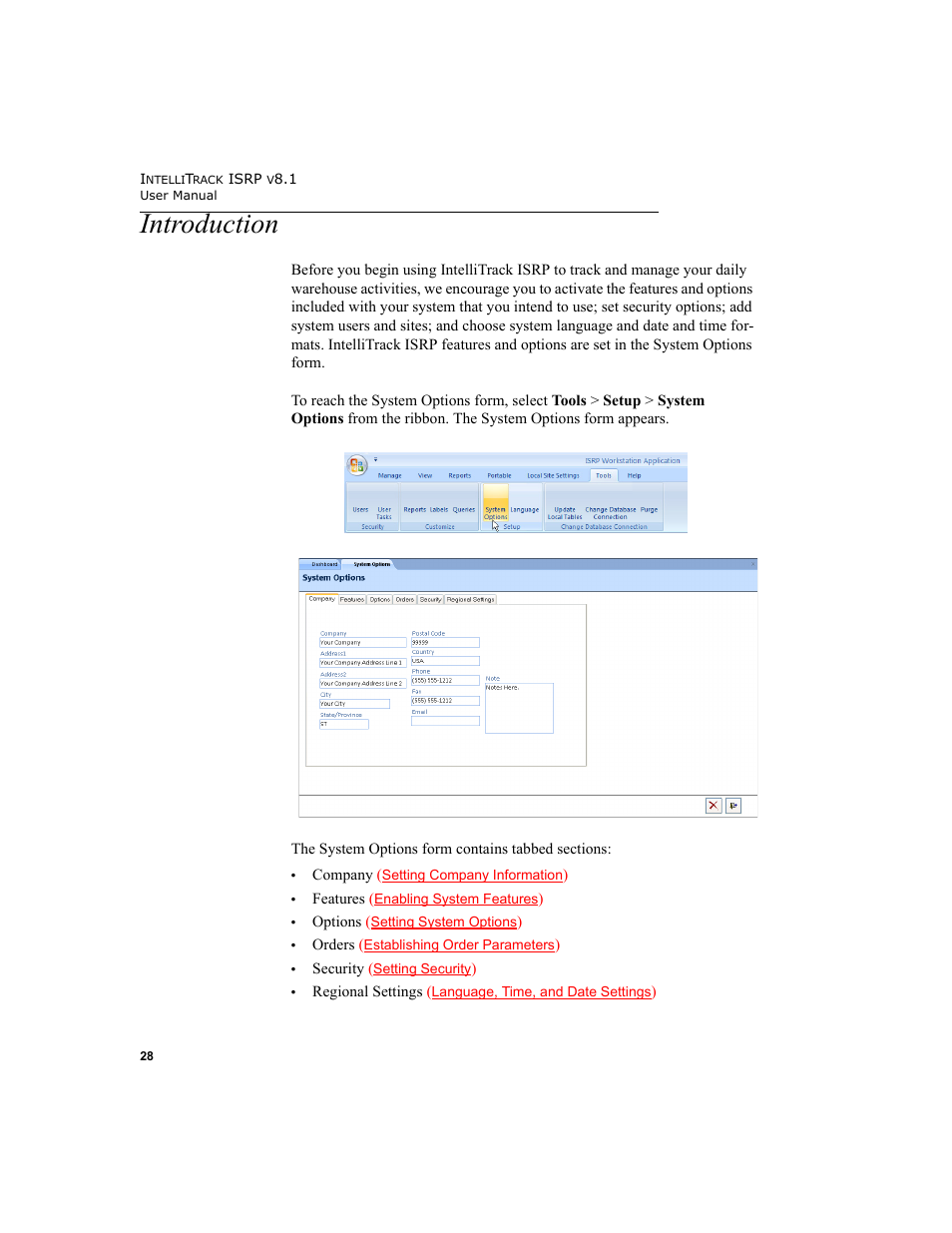 Introduction | IntelliTrack Inventory Shipping Receiving Picking (ISRP) User Manual | Page 56 / 398