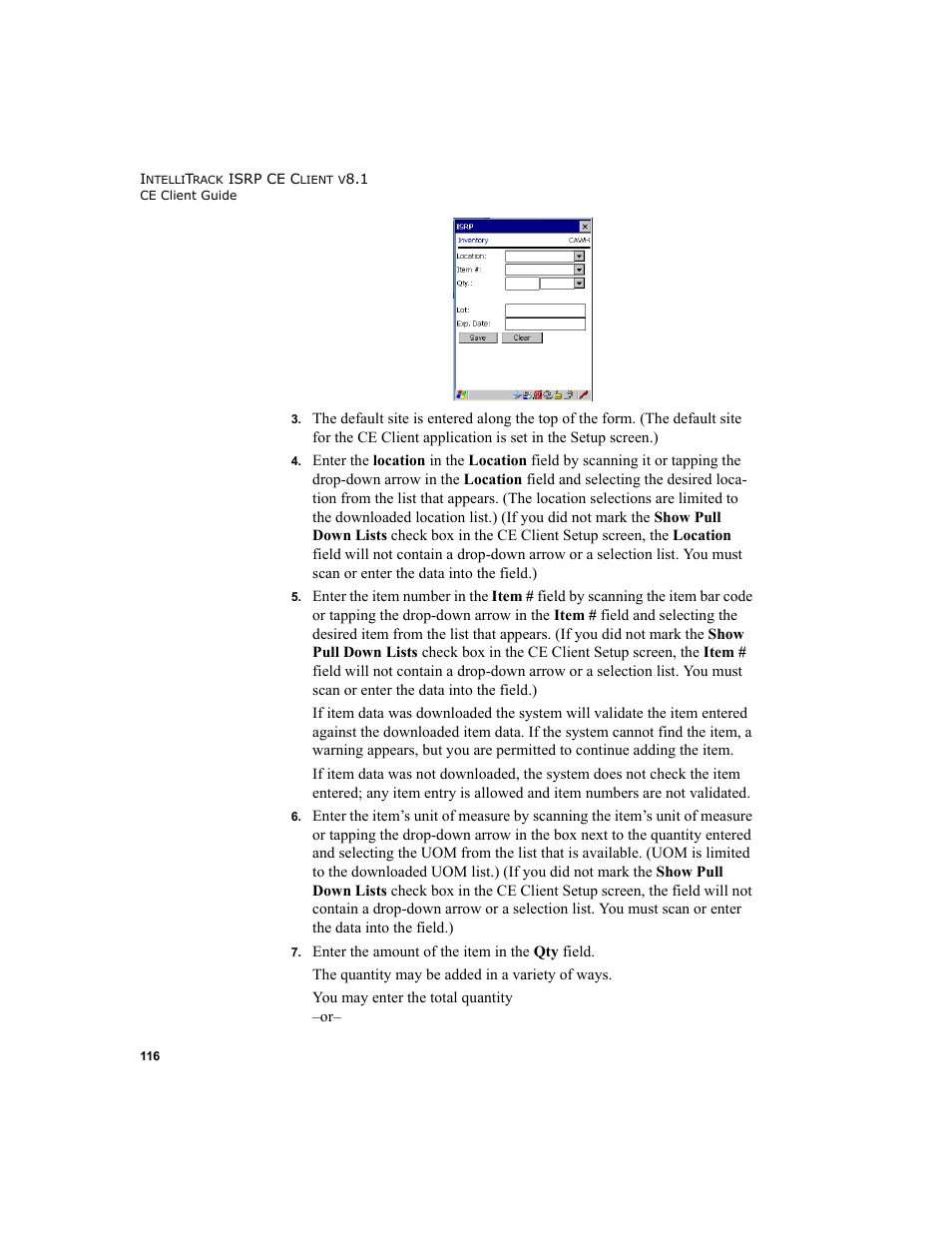 IntelliTrack Inventory Shipping Receiving Picking (ISRP) User Manual | Page 128 / 172