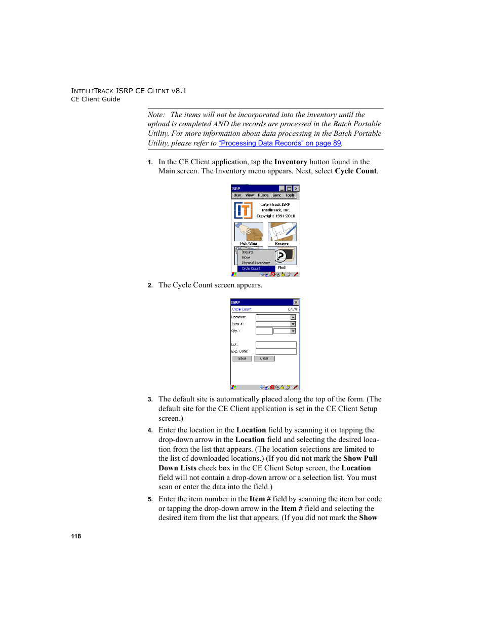 IntelliTrack Inventory Shipping Receiving Picking (ISRP) User Manual | Page 130 / 172