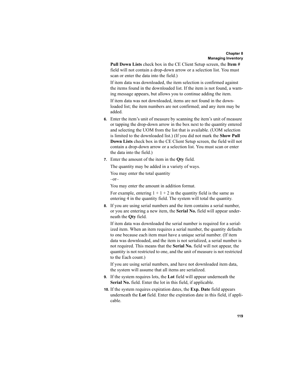 IntelliTrack Inventory Shipping Receiving Picking (ISRP) User Manual | Page 131 / 172