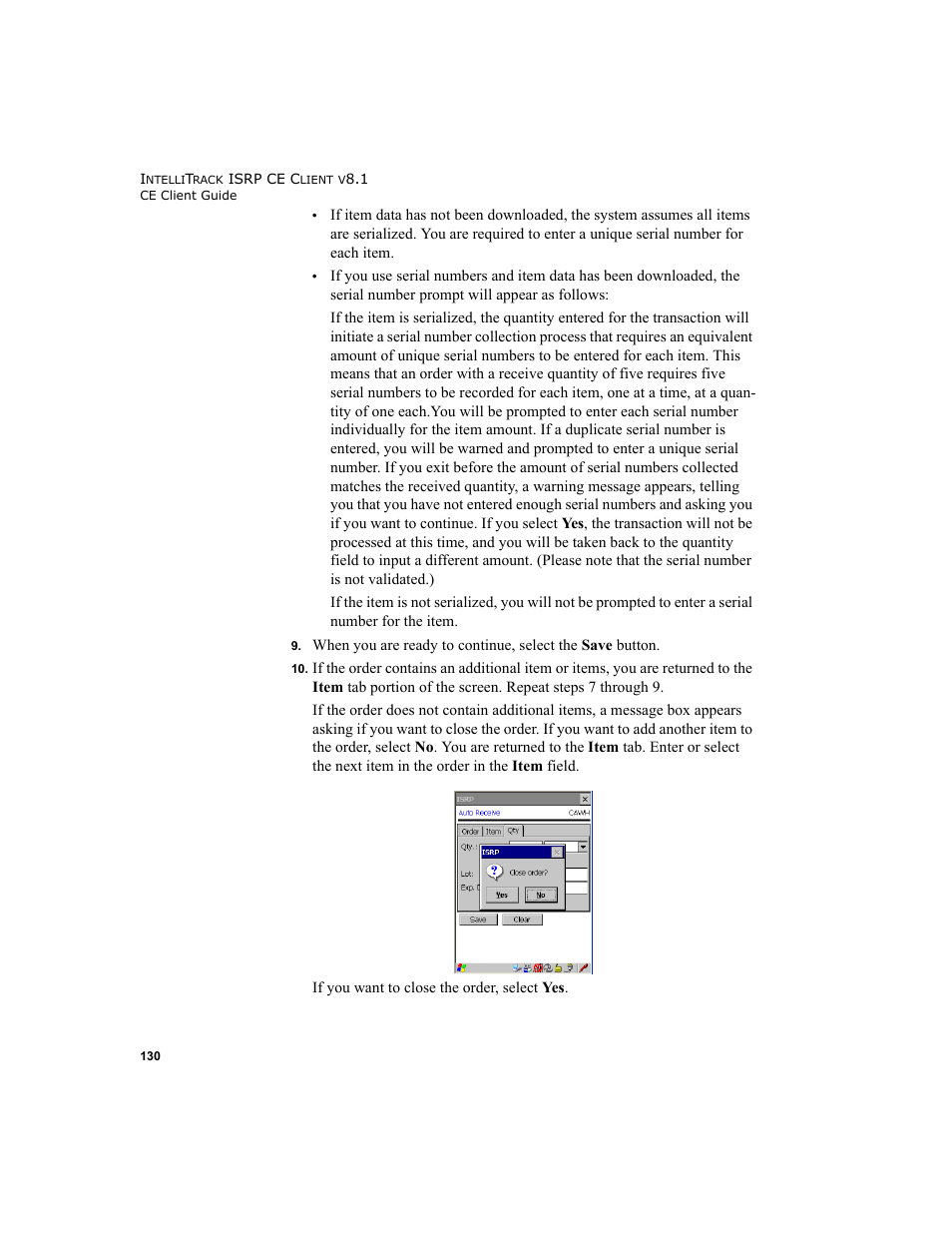 IntelliTrack Inventory Shipping Receiving Picking (ISRP) User Manual | Page 142 / 172