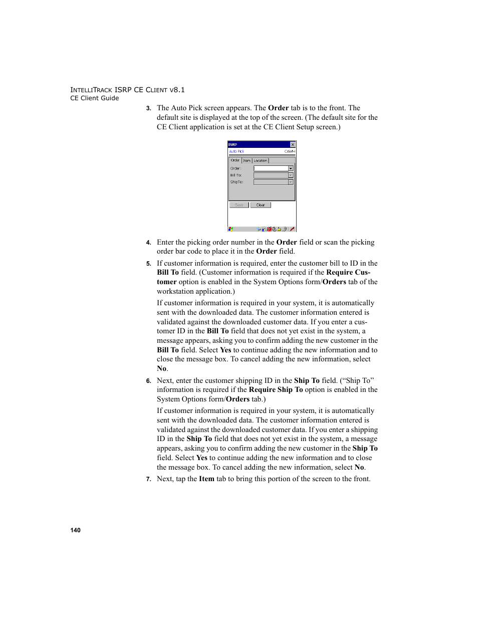 IntelliTrack Inventory Shipping Receiving Picking (ISRP) User Manual | Page 152 / 172