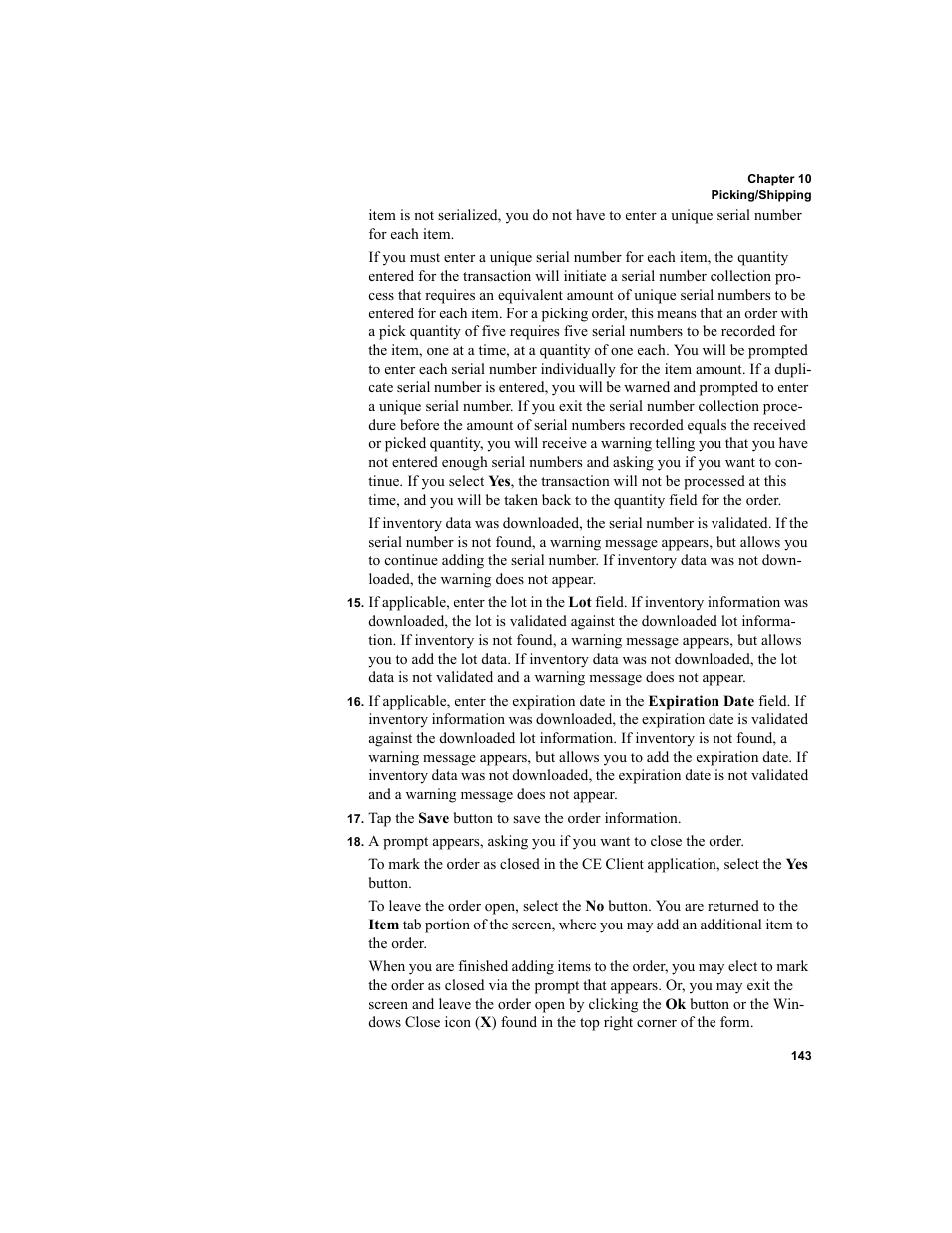 IntelliTrack Inventory Shipping Receiving Picking (ISRP) User Manual | Page 155 / 172