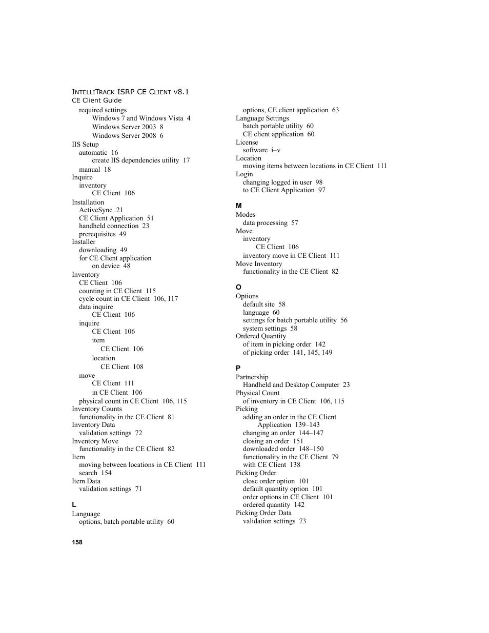 IntelliTrack Inventory Shipping Receiving Picking (ISRP) User Manual | Page 170 / 172