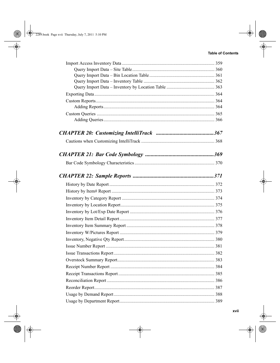 IntelliTrack Stockroom Inventory User Manual | Page 17 / 424