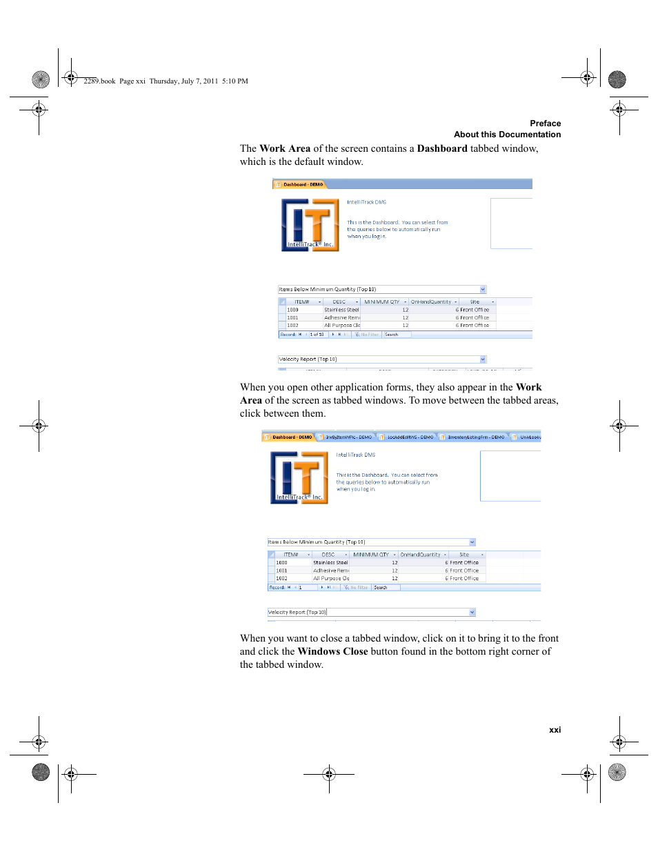IntelliTrack Stockroom Inventory User Manual | Page 21 / 424