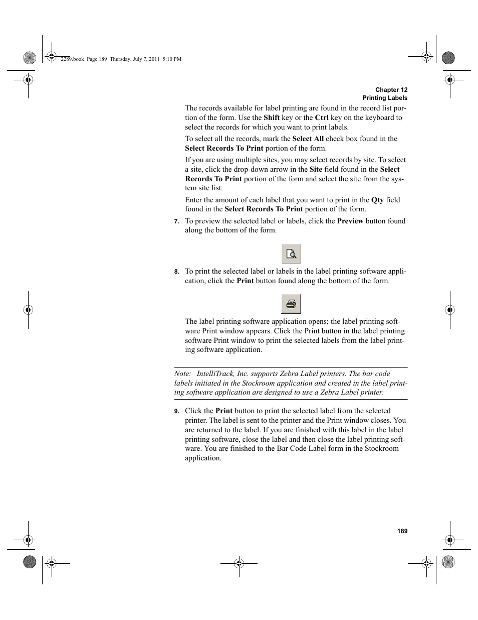 IntelliTrack Stockroom Inventory User Manual | Page 217 / 424