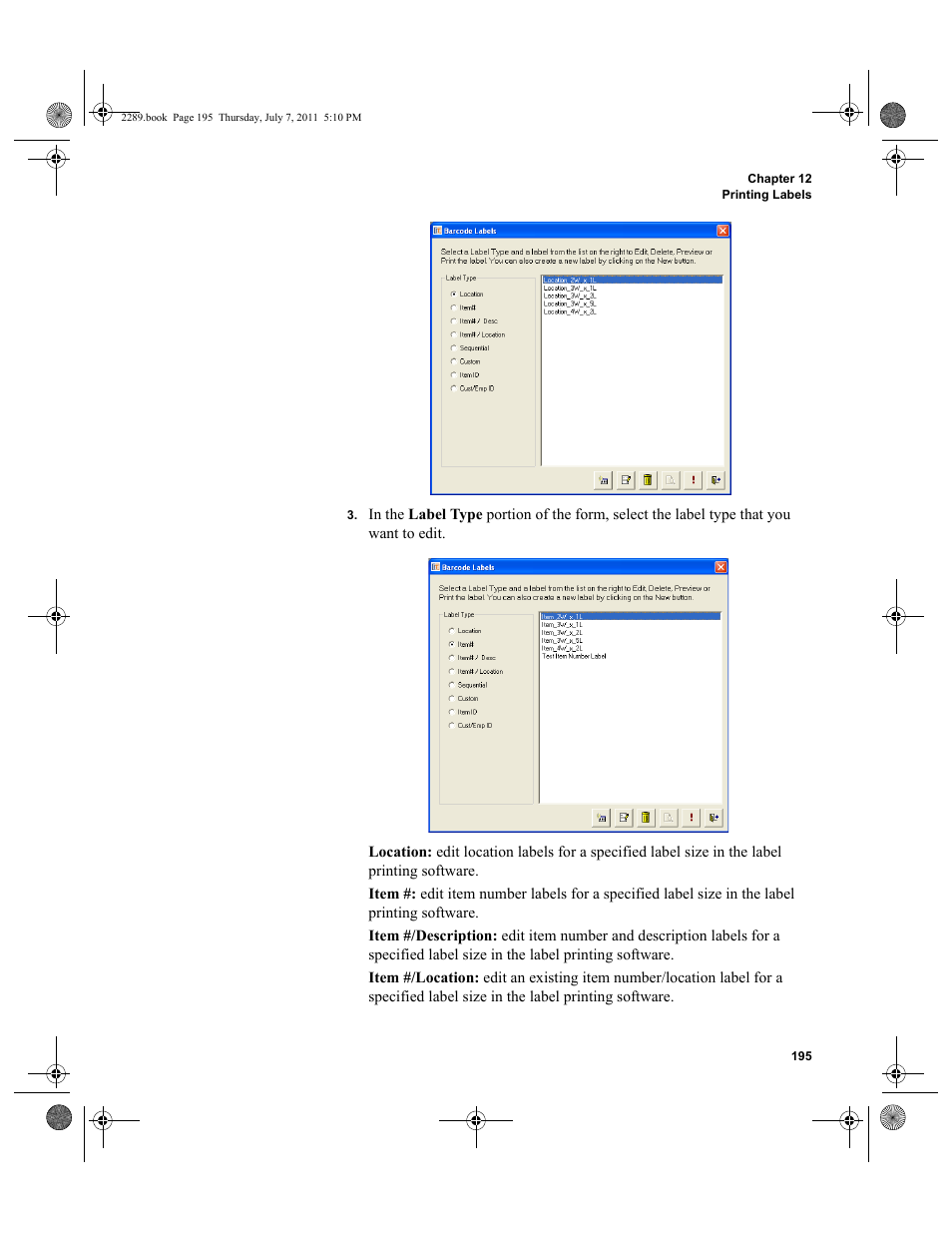 IntelliTrack Stockroom Inventory User Manual | Page 223 / 424