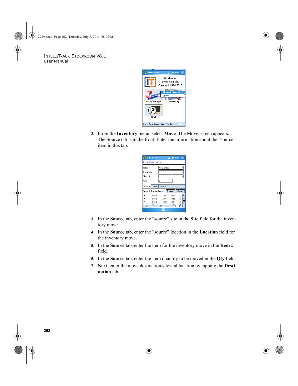 IntelliTrack Stockroom Inventory User Manual | Page 290 / 424