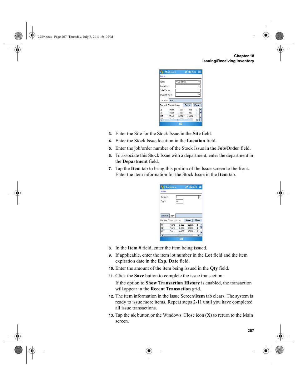IntelliTrack Stockroom Inventory User Manual | Page 295 / 424