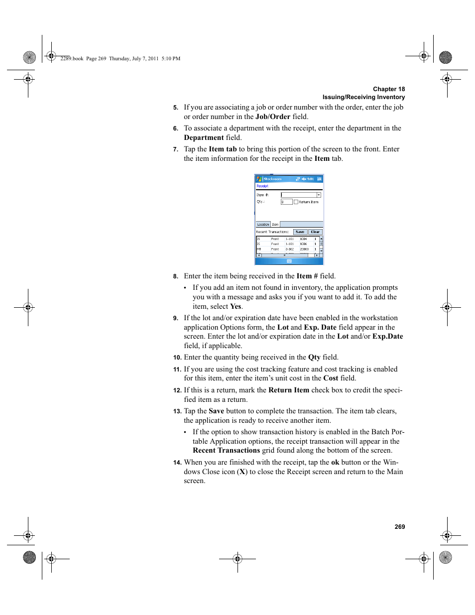 IntelliTrack Stockroom Inventory User Manual | Page 297 / 424
