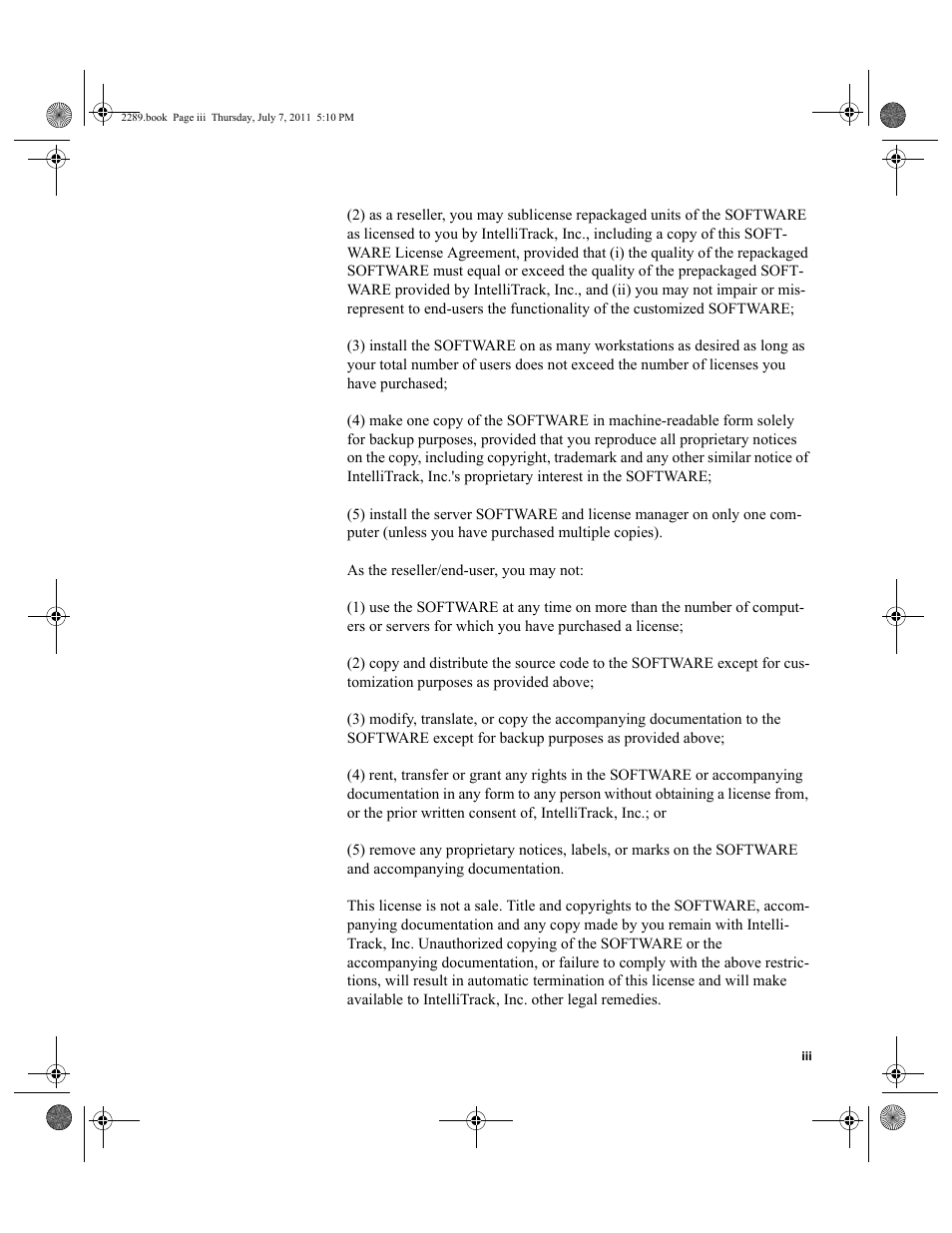 IntelliTrack Stockroom Inventory User Manual | Page 3 / 424