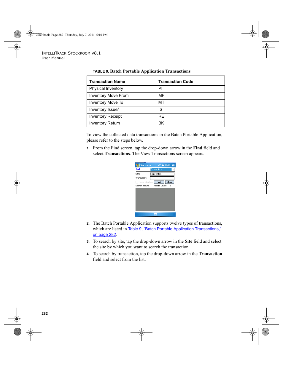 IntelliTrack Stockroom Inventory User Manual | Page 310 / 424