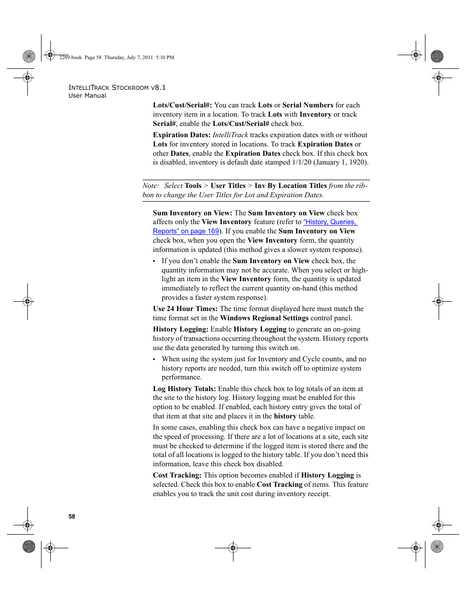 IntelliTrack Stockroom Inventory User Manual | Page 86 / 424