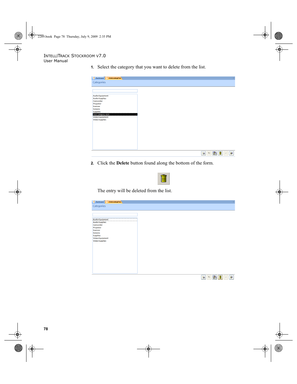 IntelliTrack Stockroom Inventory User Manual | Page 106 / 380